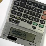 Calculator showing b00b7e55